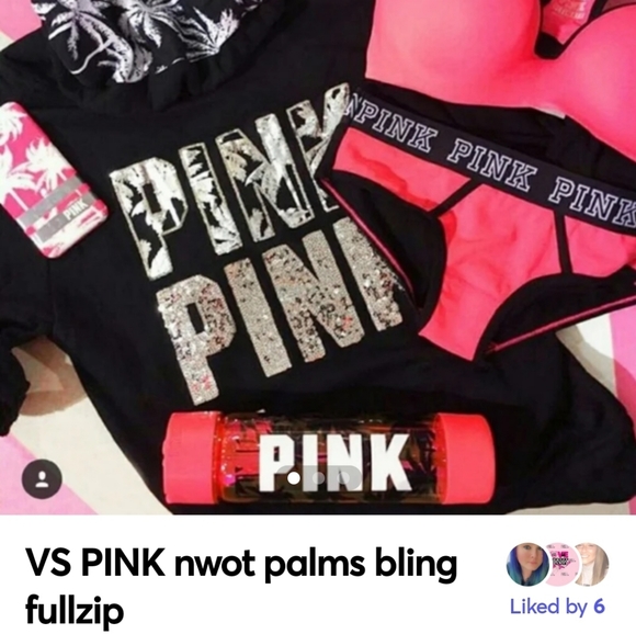 VS PINK nwot palms bling fullzip - Picture 4 of 4